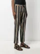Manuel Ritz stripe-print buckled trousers