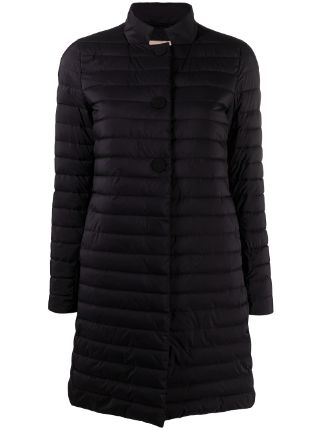 black lightweight padded coat