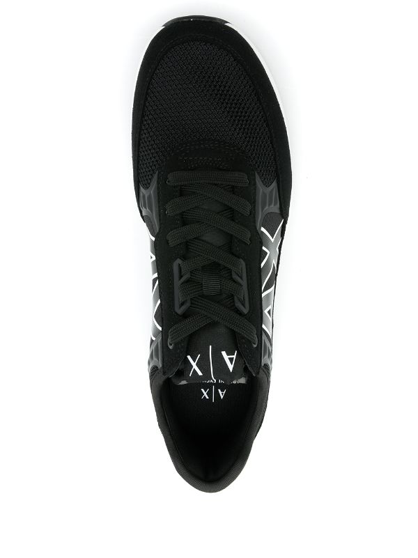 Armani Exchange Panelled logo-print Sneakers - Farfetch