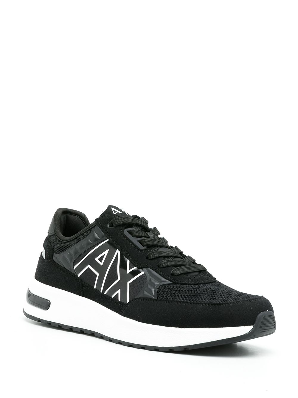 Armani Exchange Sneakers met logoprint - Zwart