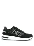 Armani Exchange logo-print low-top sneakers - Black