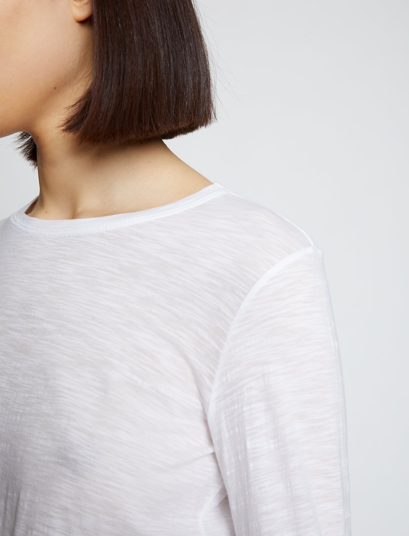 Solid Tissue Jersey Long Sleeve Tee #3