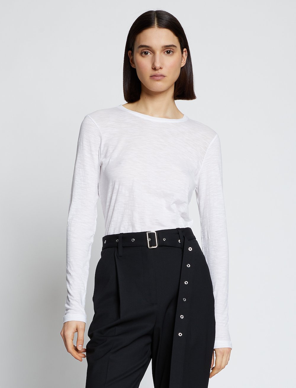 Solid Tissue Jersey Long Sleeve Tee