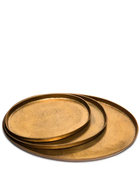 POLSPOTTEN oval-shape set of three platters