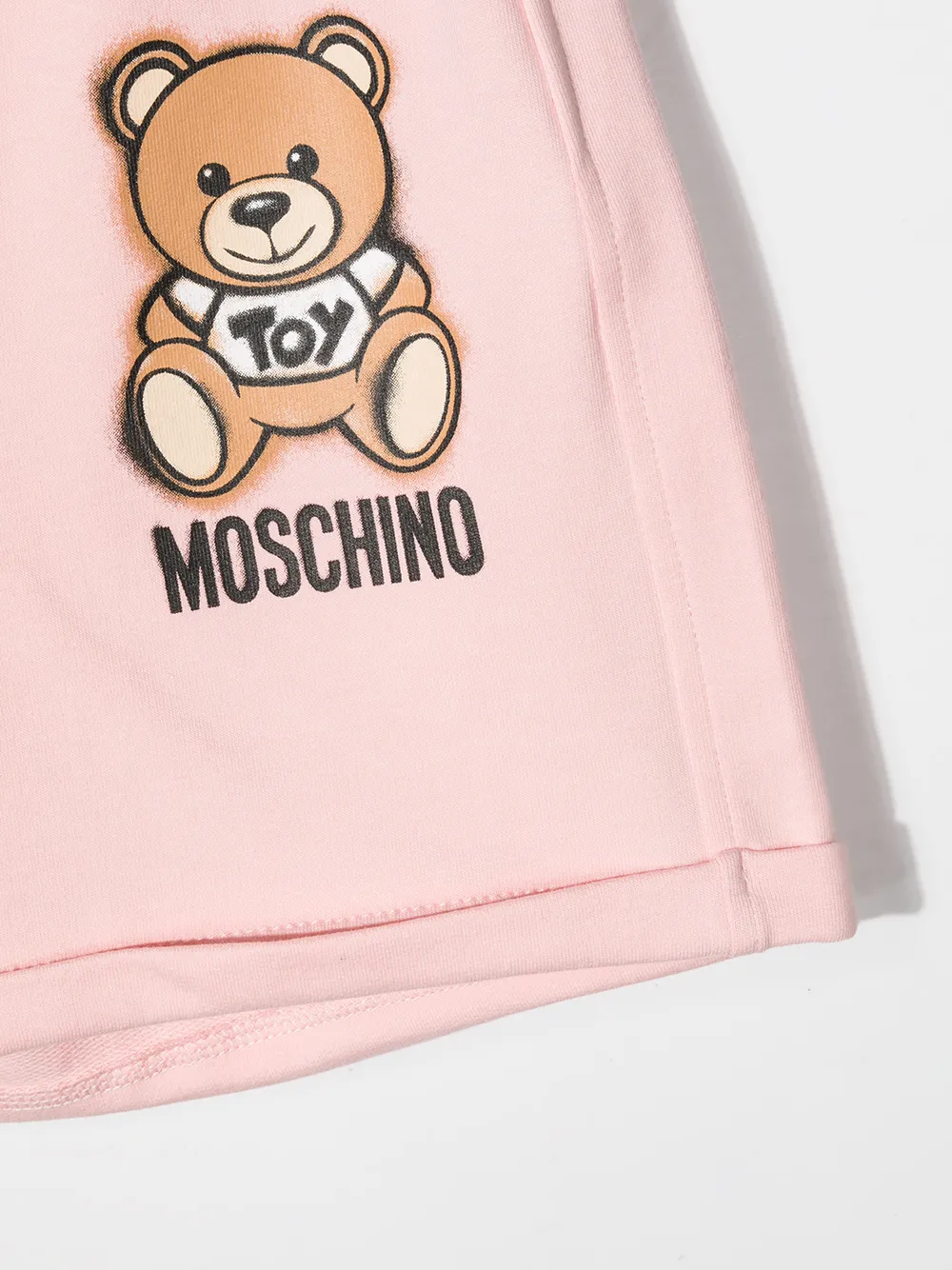 фото Moschino kids шорты с принтом teddy