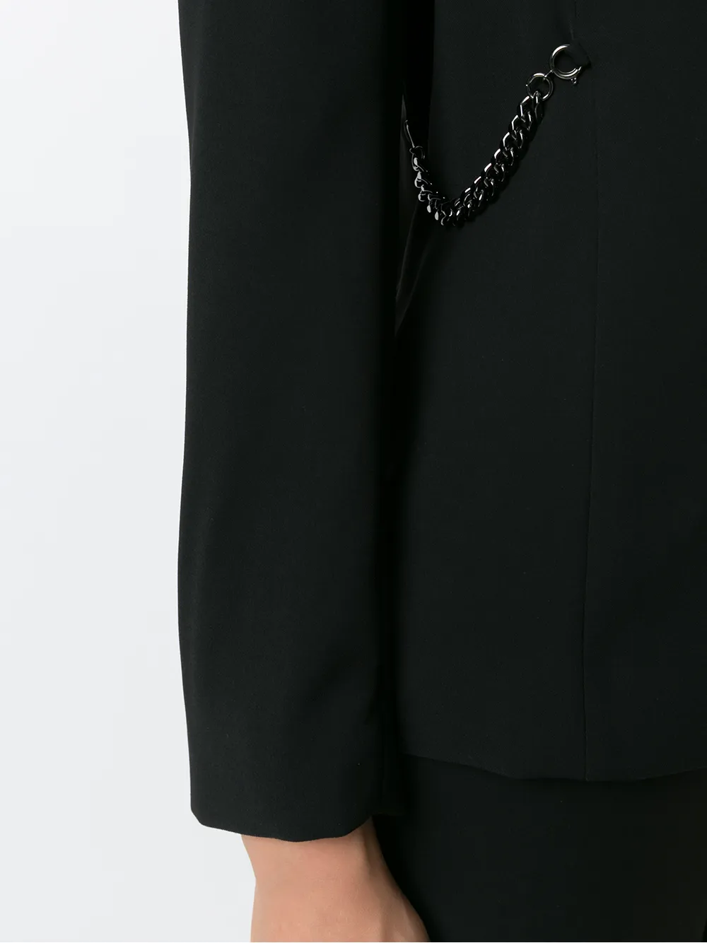 Armani Exchange Chain Detail Single Breasted Blazer Farfetch