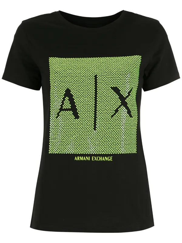 Armani Exchange Logo Print T Shirt Farfetch