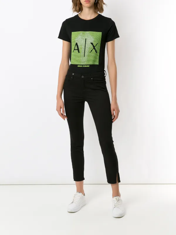 Armani Exchange Logo Print T Shirt Farfetch