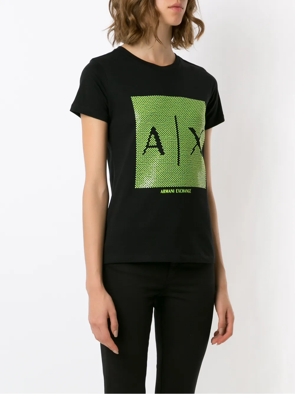 Armani Exchange Logo Print T Shirt Farfetch