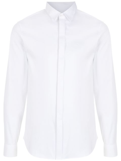 Armani Exchange slim-cut tailored long-sleeve shirt Men