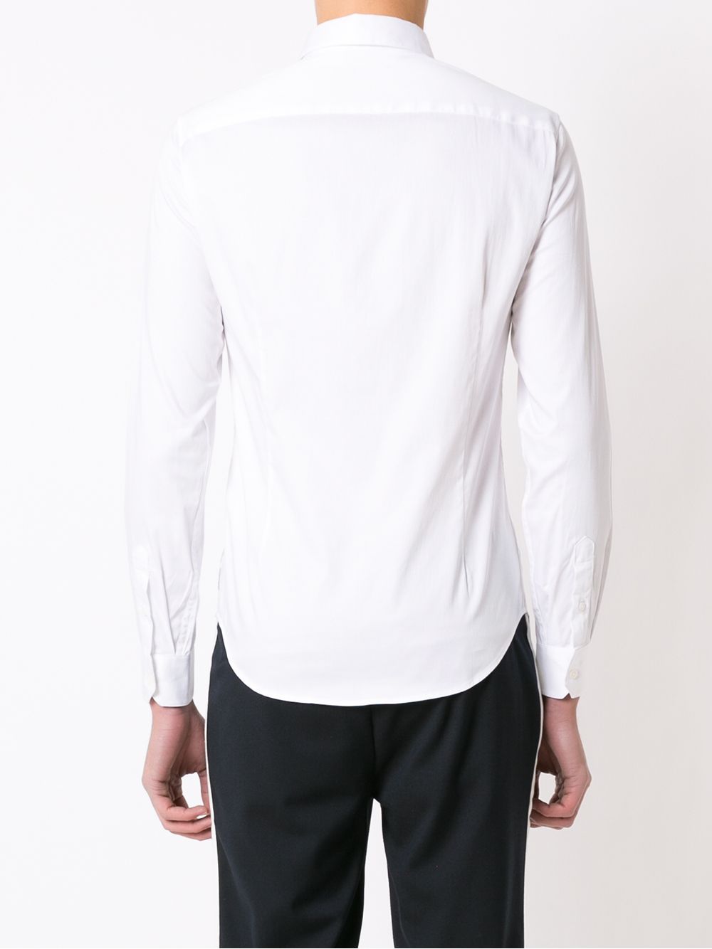 Armani Exchange slim-cut tailored long-sleeve shirt Men