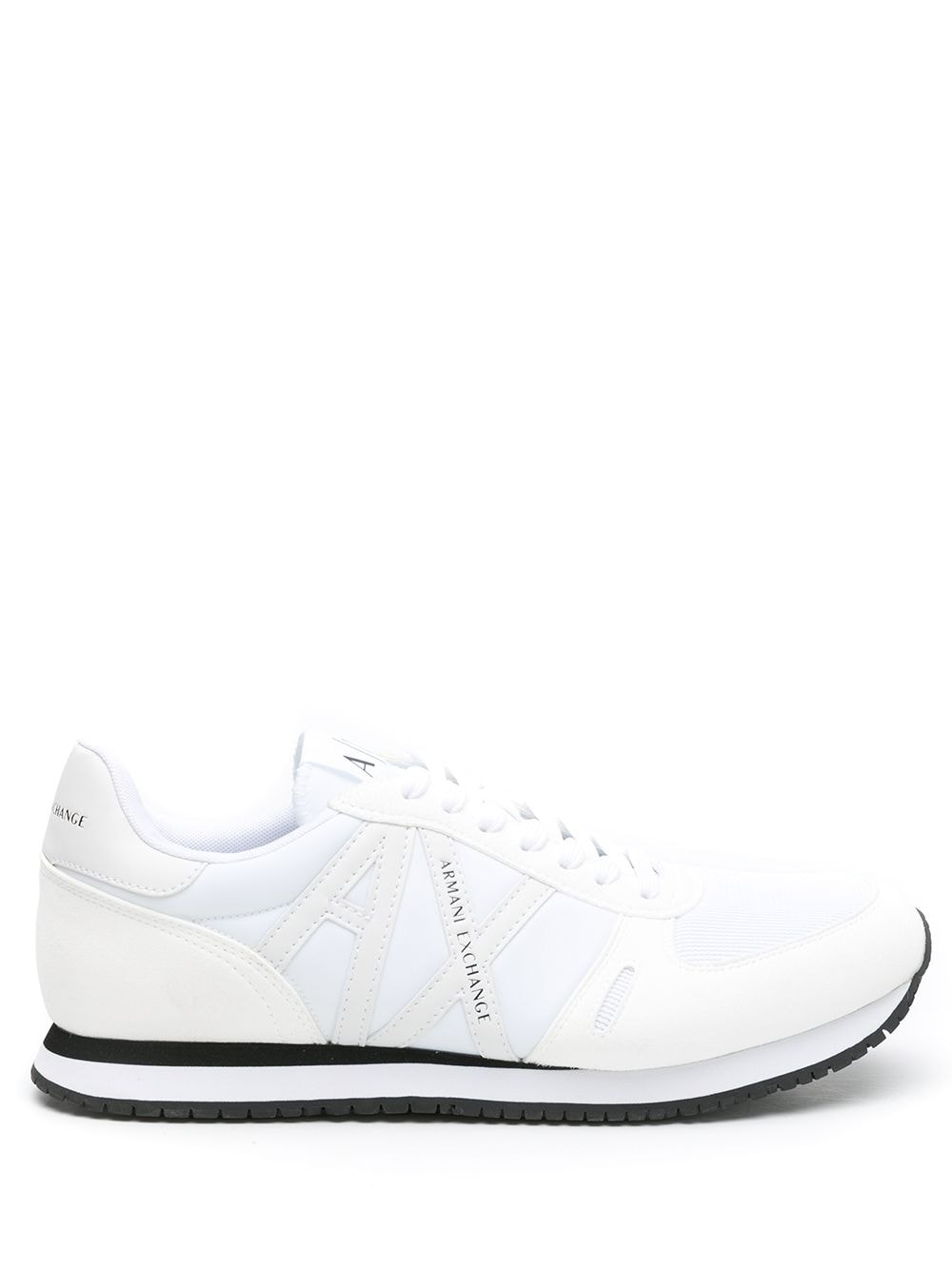 Armani Exchange logo-patch low-top sneakers White