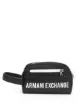 Image 1 of Armani Exchange logo-print clutch bag