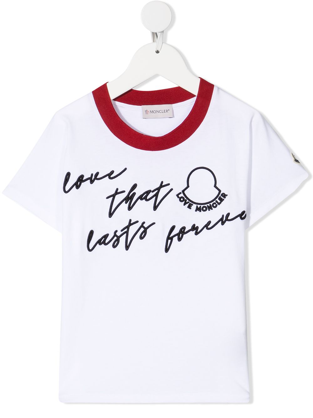 

Moncler Enfant playera con logo bordado - Blanco