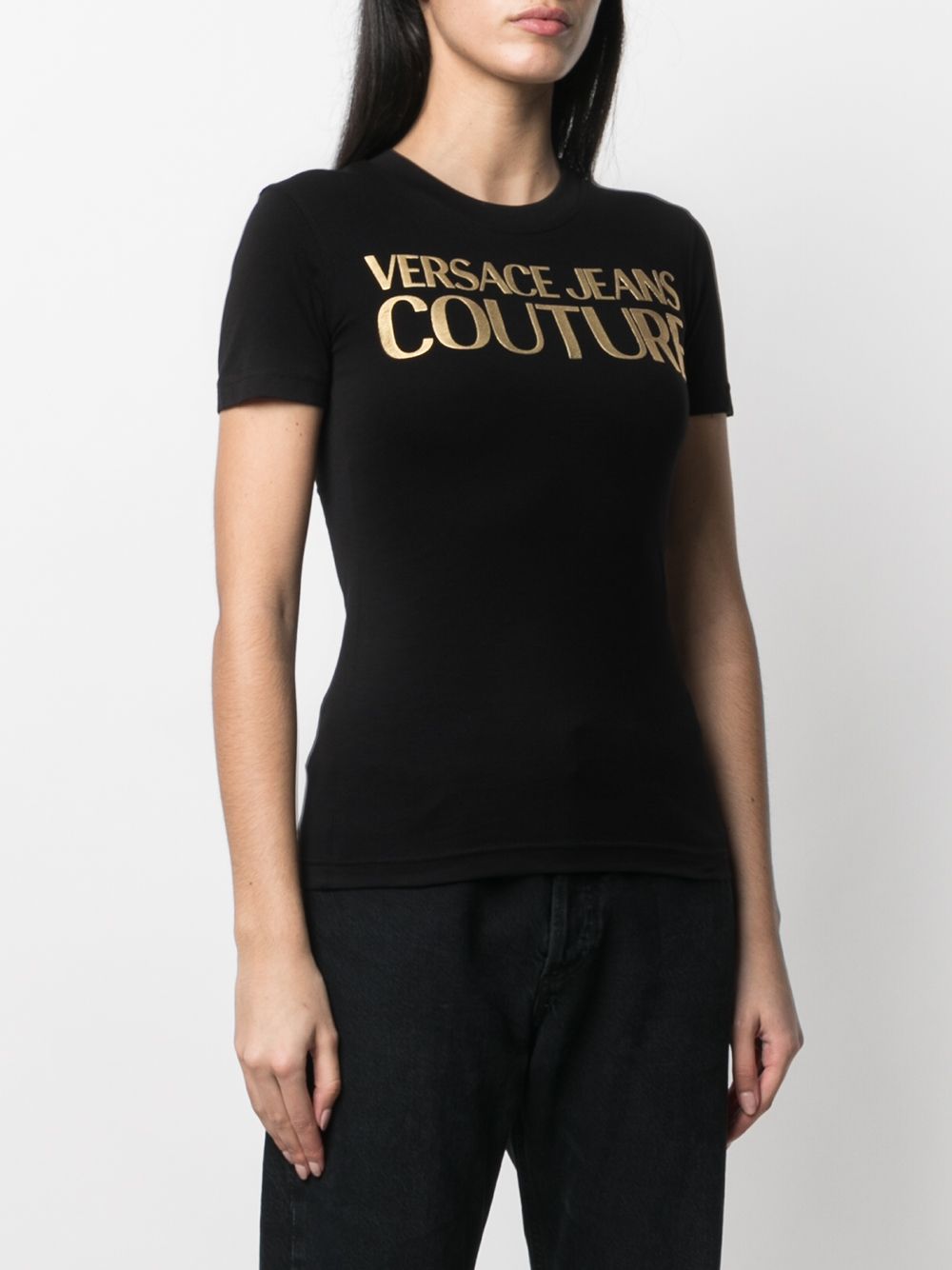 фото Versace jeans couture футболка узкого кроя с логотипом
