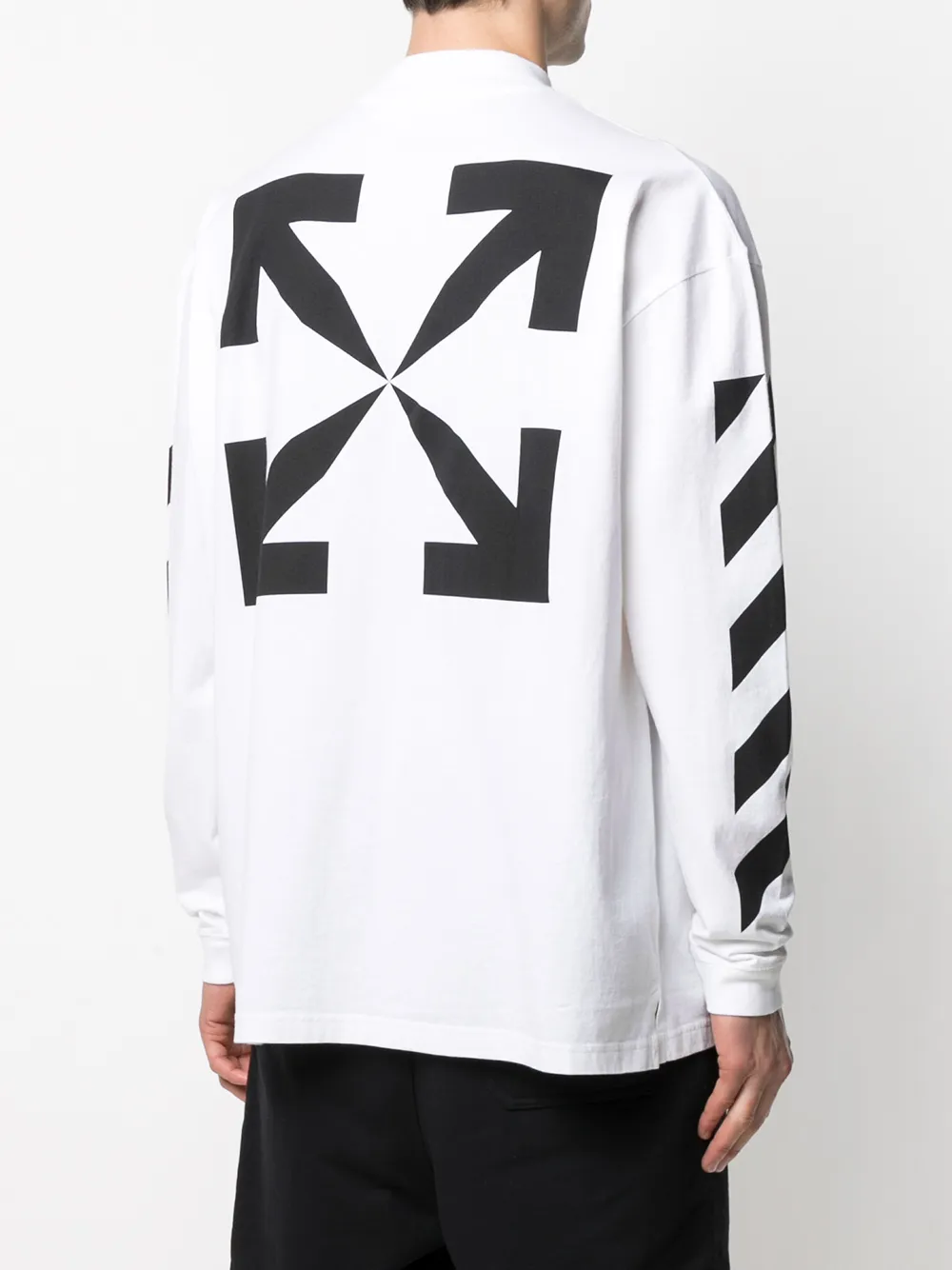 фото Off-white футболка с принтом mona lisa и логотипом arrows