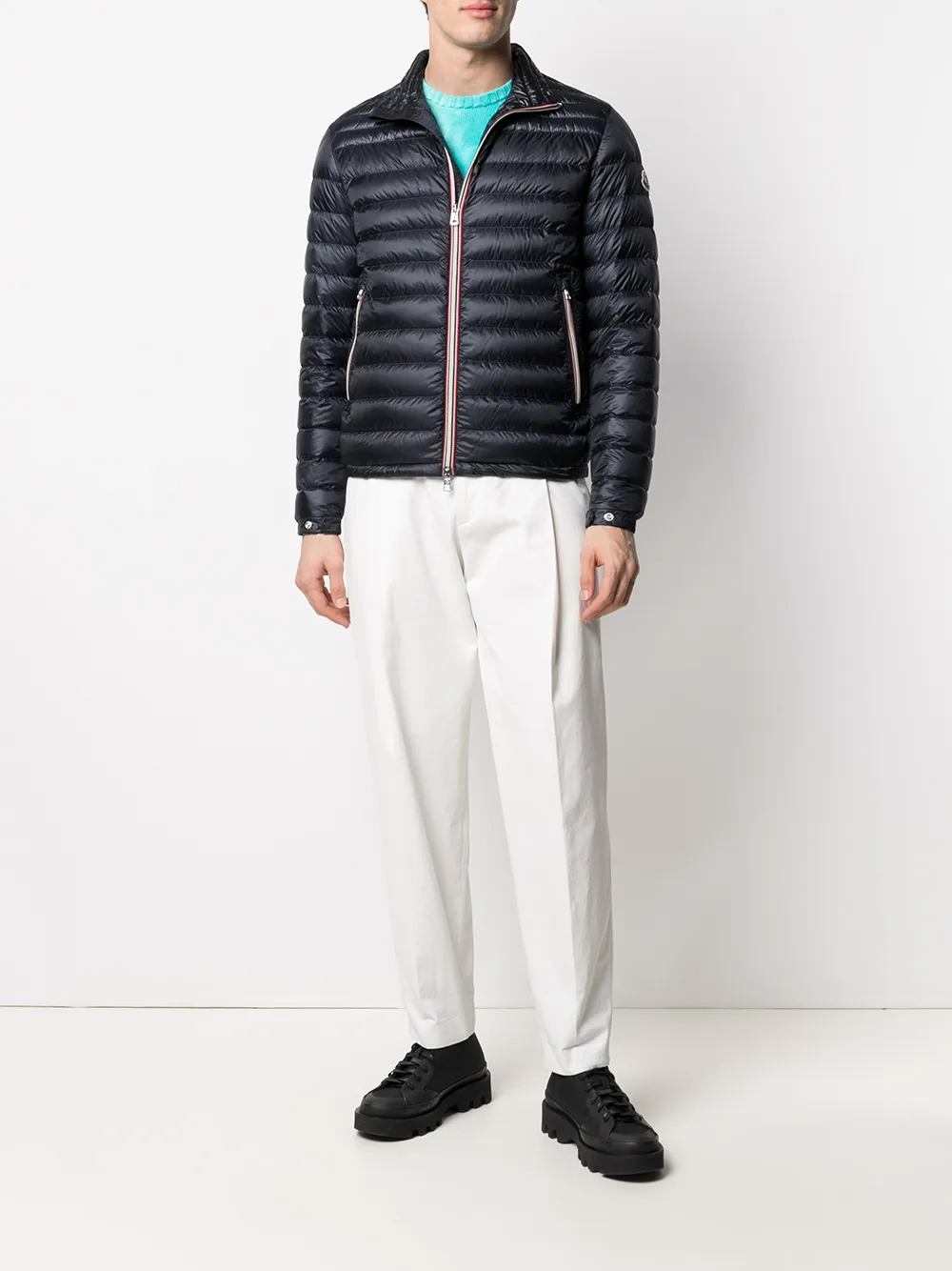 фото Moncler стеганая куртка daniel на молнии