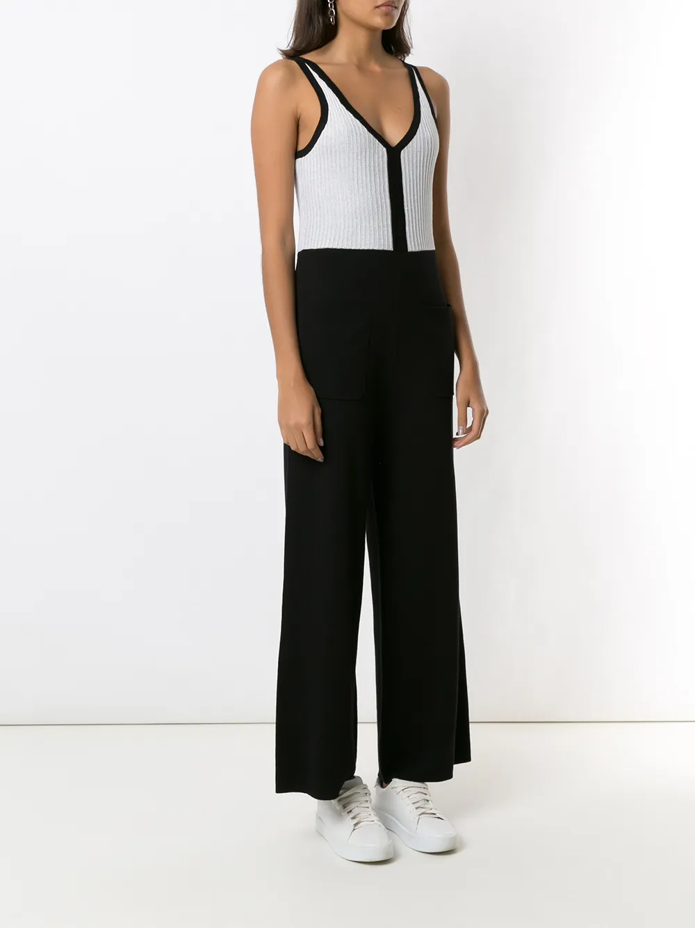 фото Armani exchange трикотажный комбинезон в рубчик