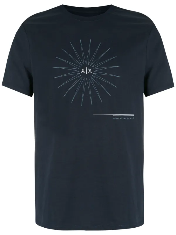 Armani Exchange Logo Print T Shirt Farfetch