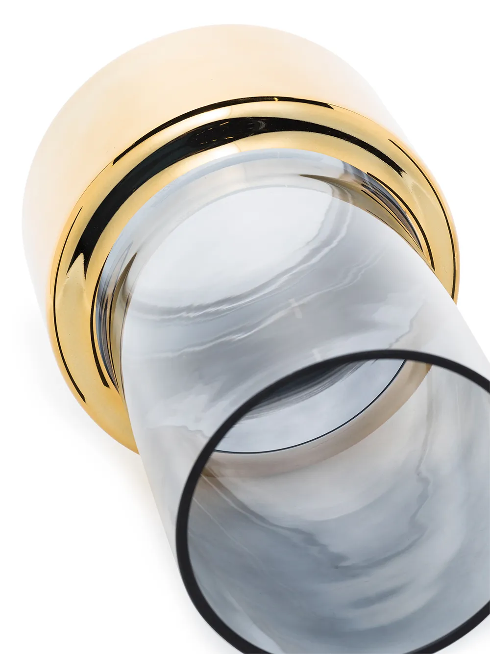 Pols Potten Gold Tone Lobby Medium Vase In Gold