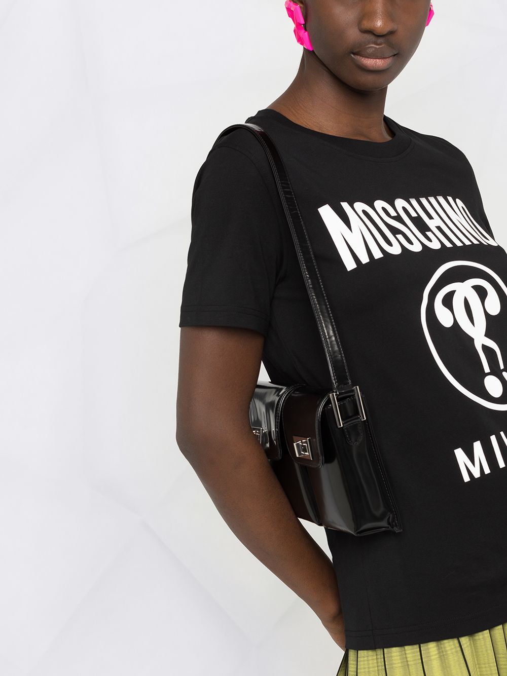 фото Moschino футболка с принтом и логотипом