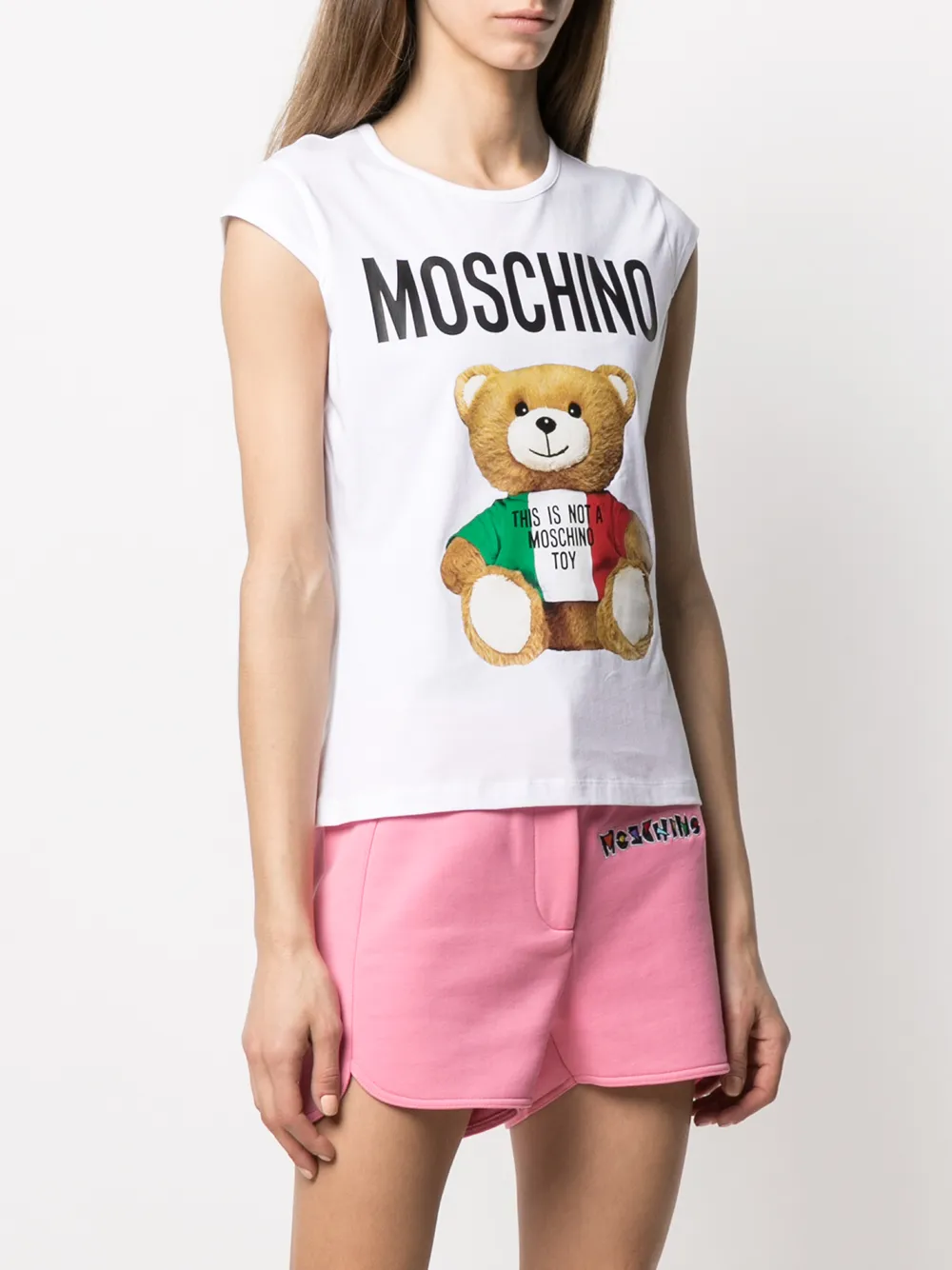 фото Moschino толстовка italian teddy bear с круглым вырезом