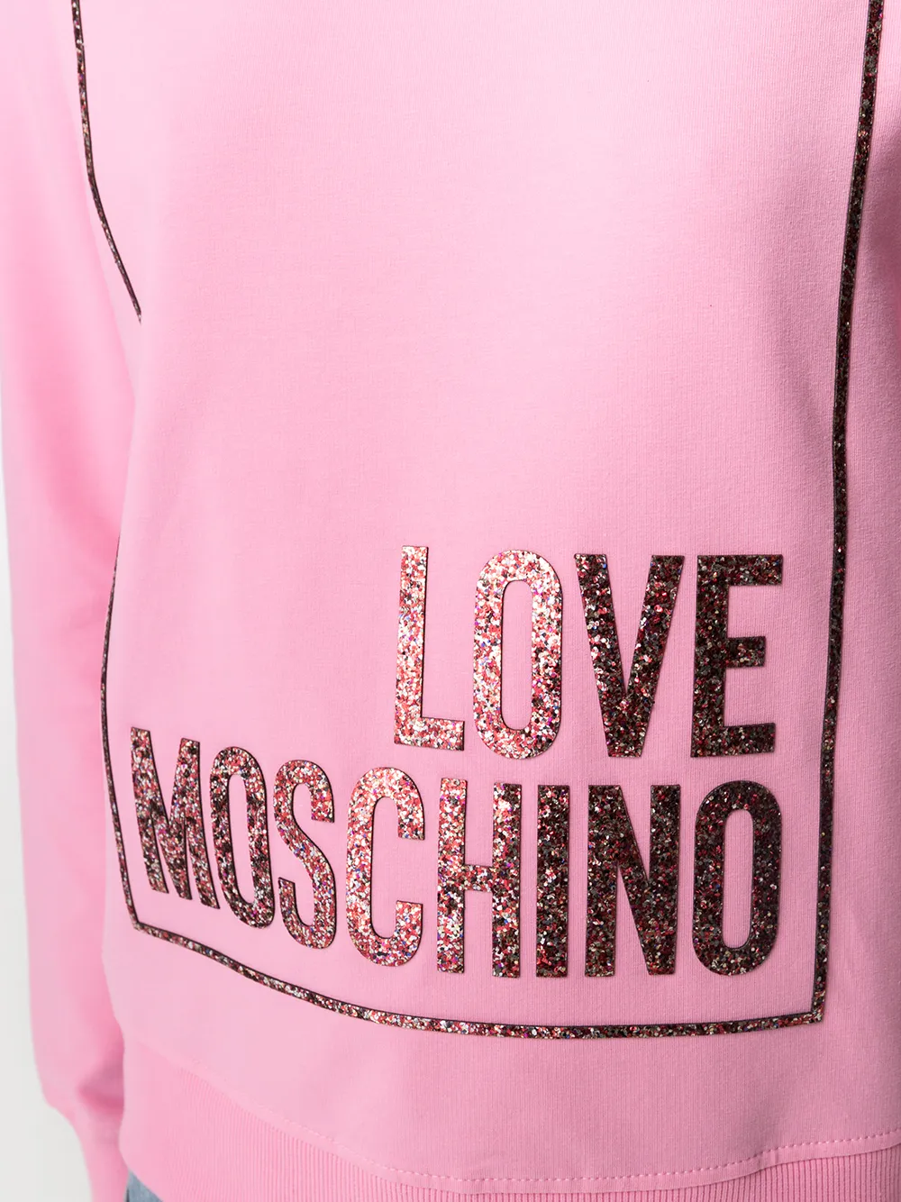 фото Love moschino толстовка с логотипом