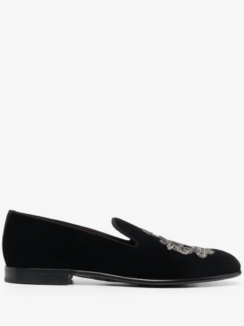 Dolce & Gabbana Leonardo embroidered slippers