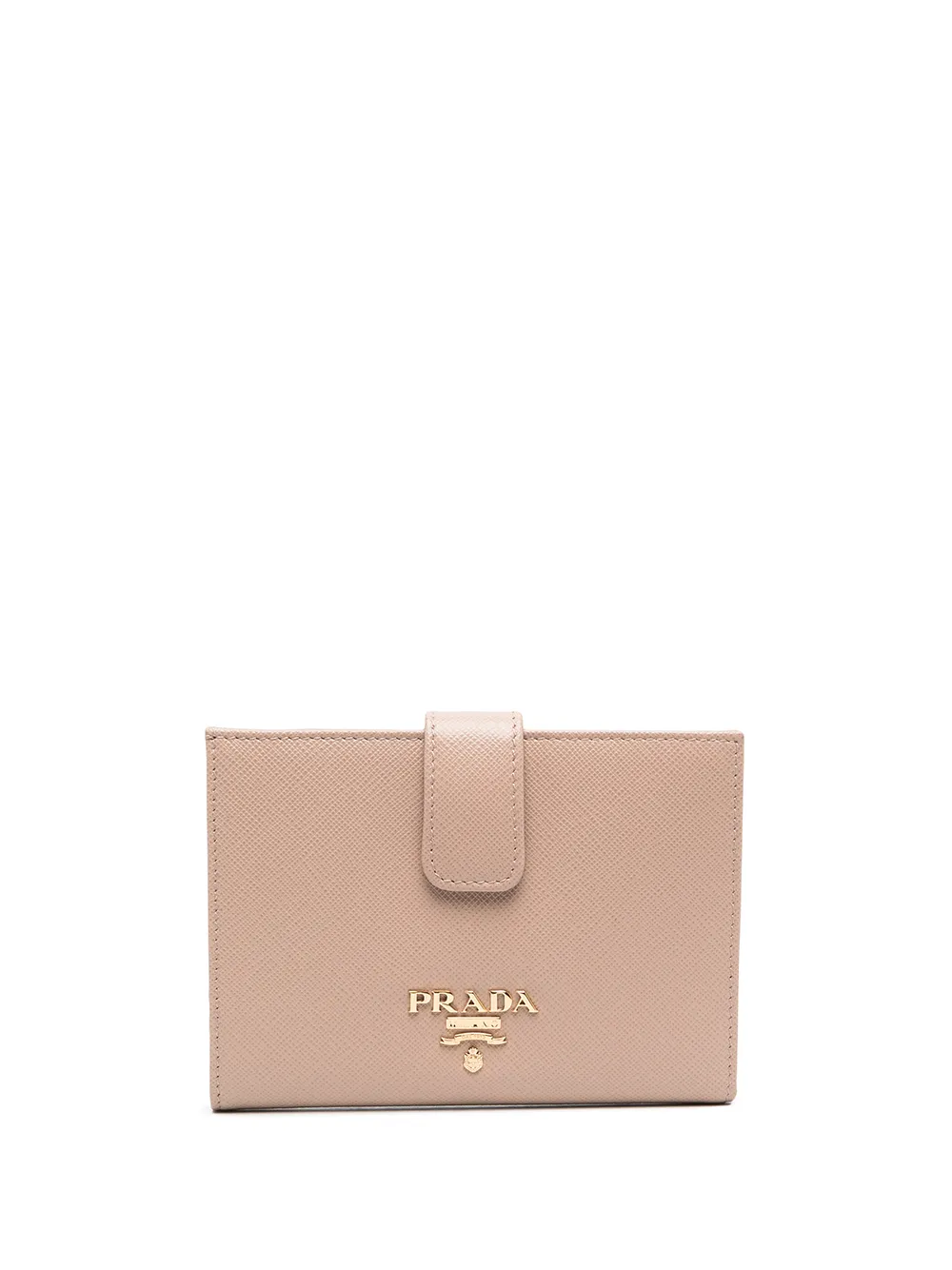 prada logo plaque wallet