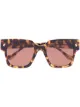 Image 1 of Nanushka tortoiseshell square-frame sunglasses