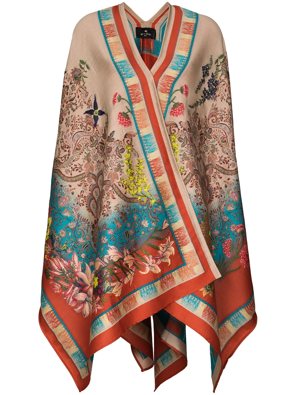 Image 1 of ETRO paisley-jacquard cape