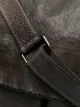 Numero 10 leather flap messenger bag