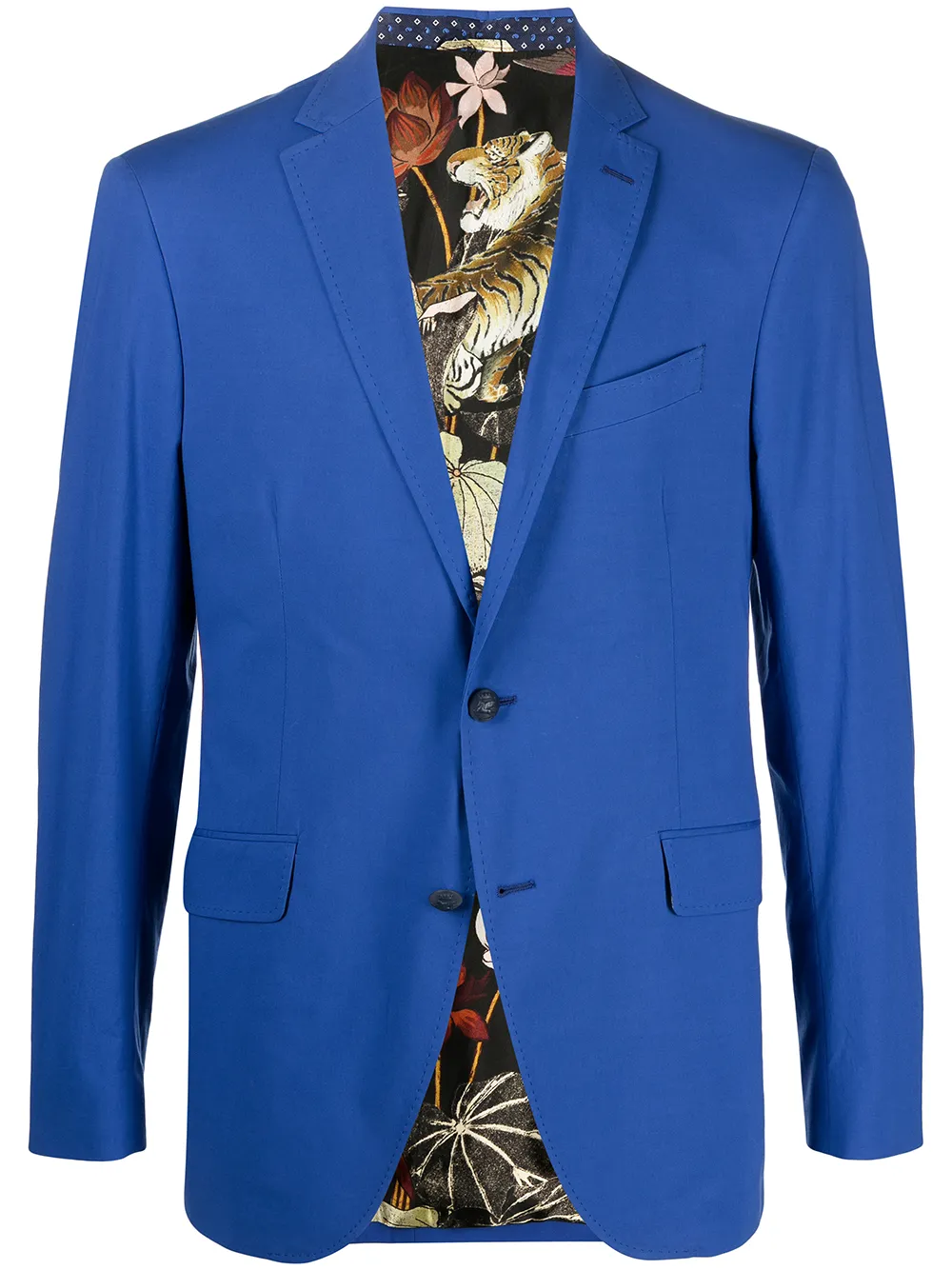 

ETRO single-breasted fitted blazer - Blue