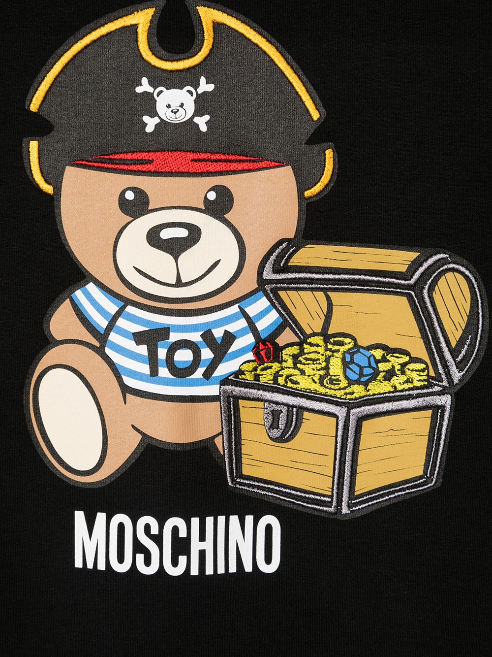 фото Moschino kids толстовка с принтом teddy bear