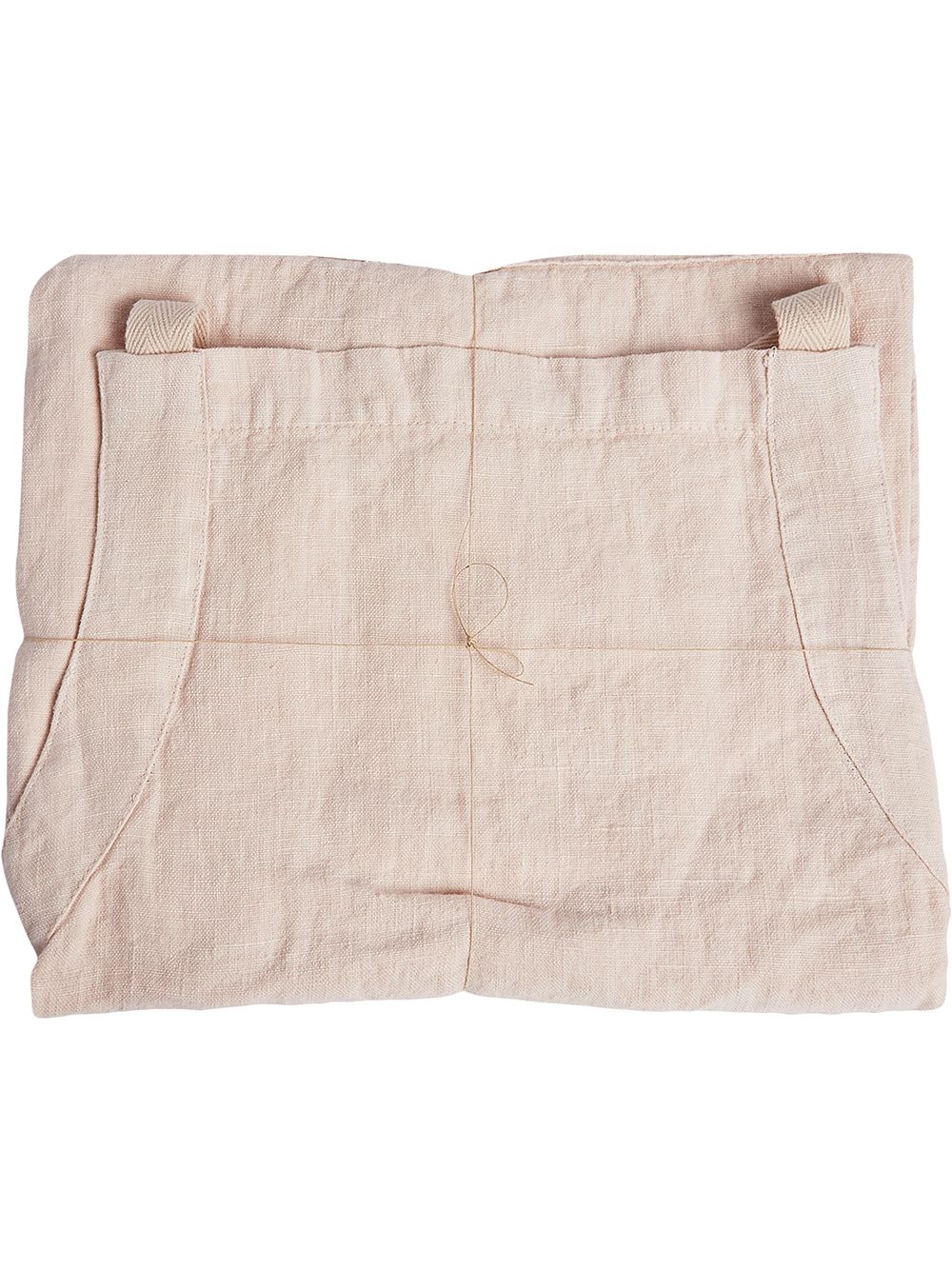Shop Once Milano Linen Kitchen Apron In Pink