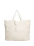 Once Milano linen weekend tote bag - Neutrals