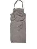 Once Milano halterneck linen apron - Grey