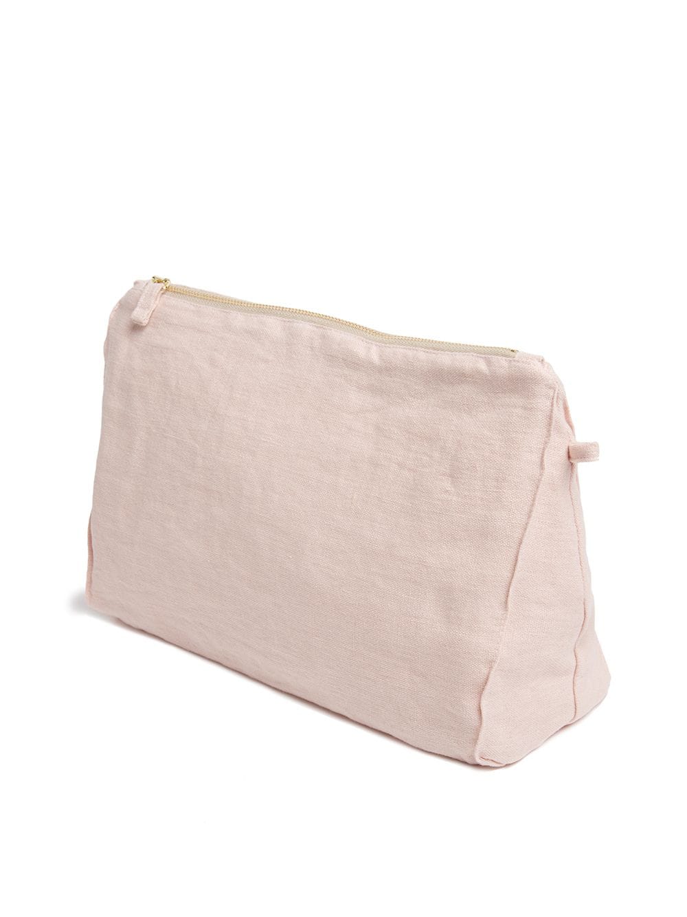 Shop Once Milano Large Linen Zipped Pouch In Pink