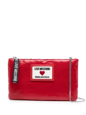 moschino pouch clutch bag