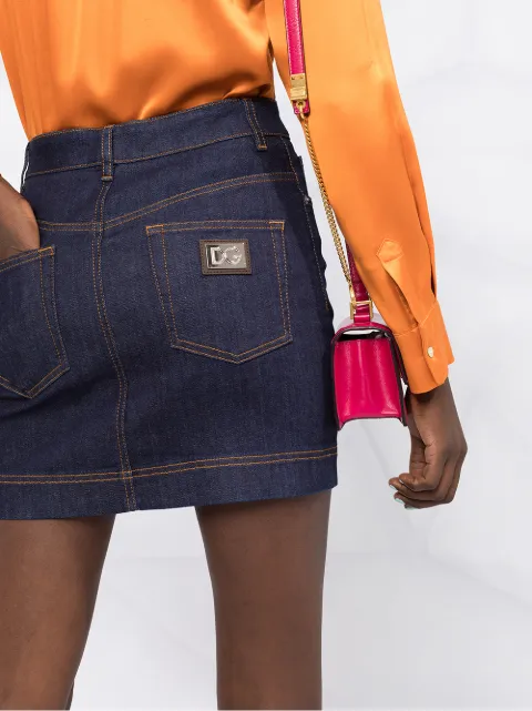 Dolce \u0026 Gabbana A-line Denim Skirt 