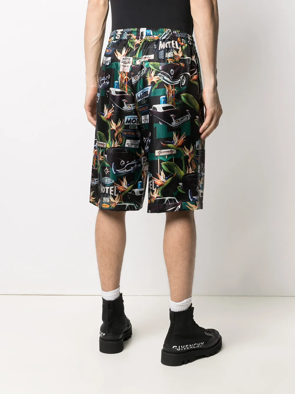 Givenchy Shorts met autoprint Zwart