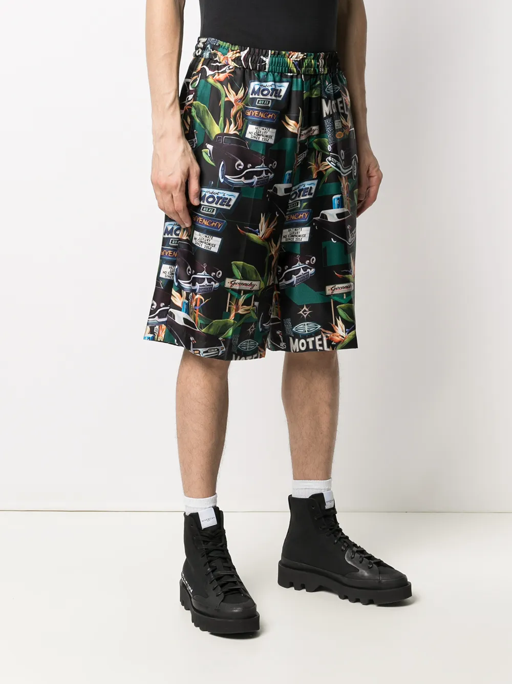 Givenchy Shorts met autoprint Zwart