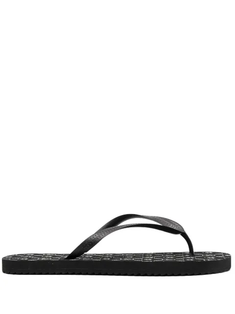 Philipp Plein logo-print flip flops