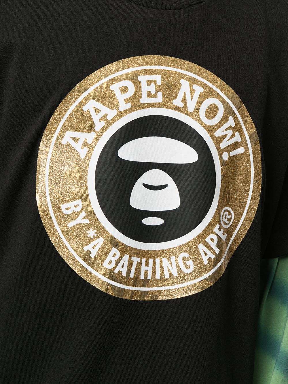 фото Aape by *a bathing ape® футболка с графичным принтом