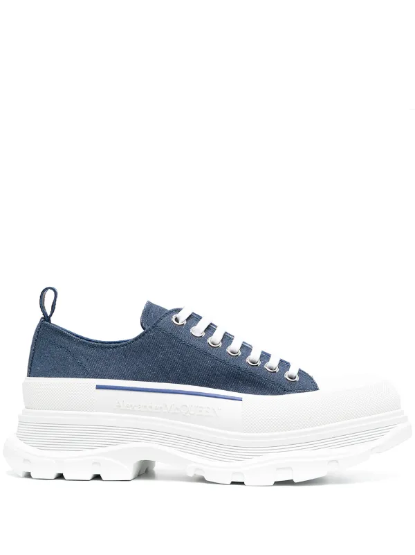 alexander mcqueen denim sneakers