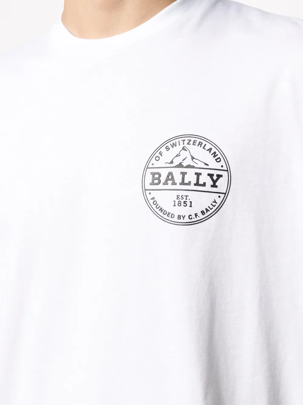 Bally T-shirt met logoprint Wit