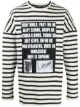 Image 1 of Raf Simons striped graphic-print jumper