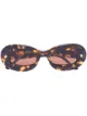 Image 1 of Nanushka tortoiseshell round-frame sunglasses