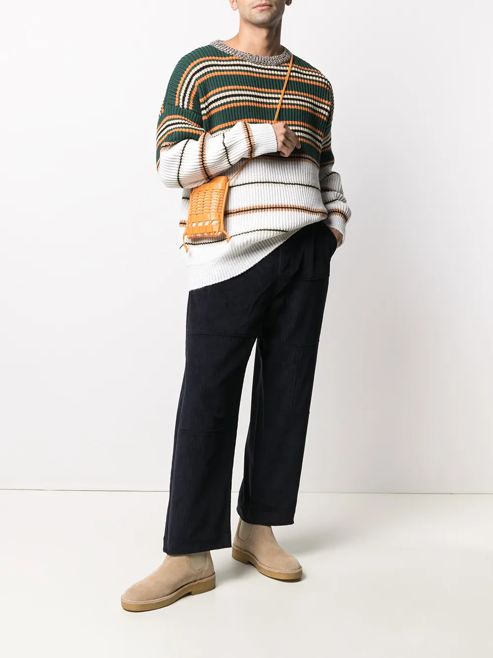 фото Loewe брюки прямого кроя с нашивкой-логотипом