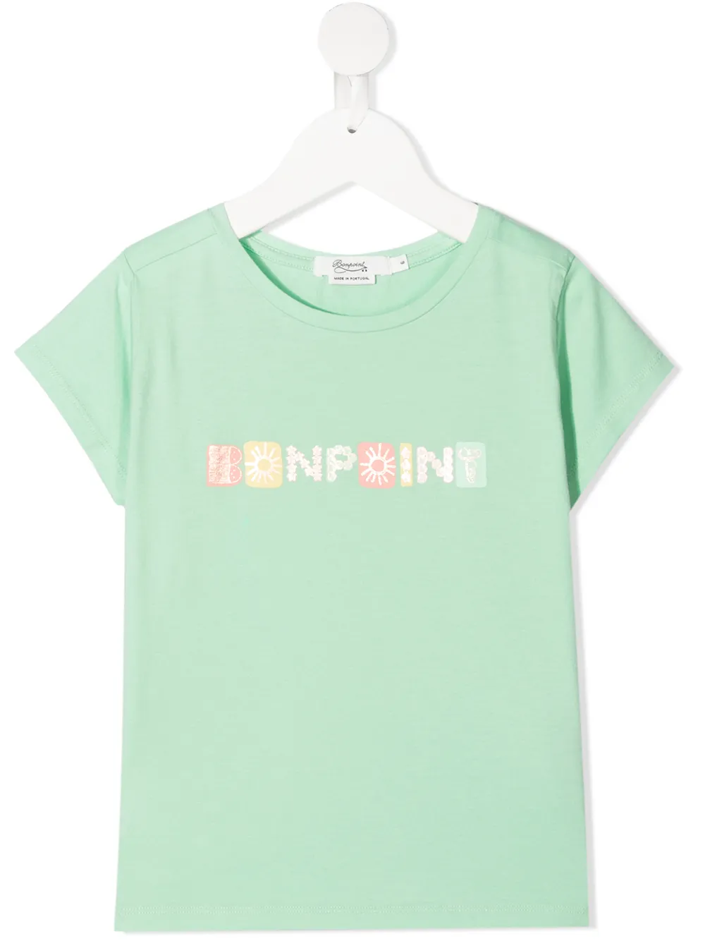 

Bonpoint playera con logo estampado - Verde